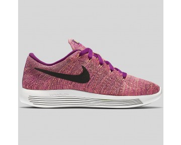 Damen & Herren - Nike Wmns Lunarepic Low Flyknit Hell Traube Schwarz Fire Pink