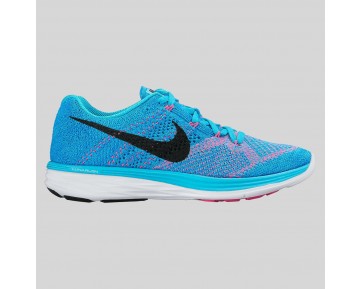 Damen & Herren - Nike Wmns Flyknit Lunar3 Gamma Blau Schwarz Weiß