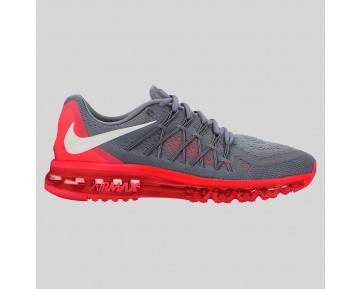 Damen & Herren - Nike Air Max 2015 Cool Grau Weiß Hell Karmesinrot