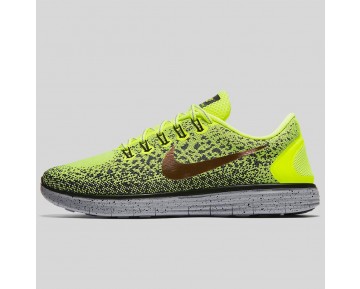 Damen & Herren - Nike Free RN Distance Shield Volt Metallisch Rote Bronze Dunkel Grau