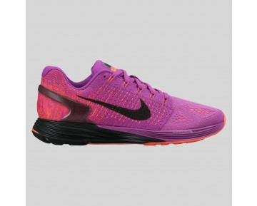 Damen & Herren - Nike Wmns Lunarglide 7 Vivid lila Schwarz Hyper Orange