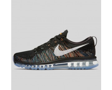Damen & Herren - Nike Flyknit Max Schwarz Summit Weiß Blau Glühen