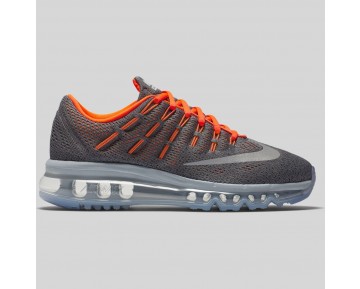 Damen & Herren - Nike Air Max 2016 (GS) Cool Grau Spiegeln Silber Total Orange