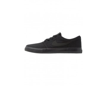 Nike Sb Portmore Ii Ss Cnvs Schuhe Low NIK1b5z-Schwarz
