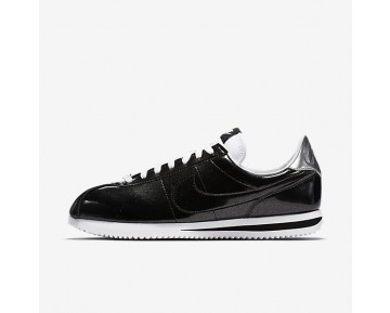 Nike Cortez Basic Premium QS Schuhe - Schwarz/Weiß/Metallisches Silber