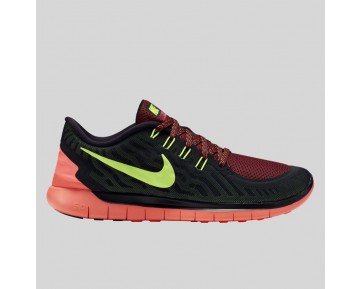 Damen & Herren - Nike Free 5.0 Schwarz Volt Gym Rote
