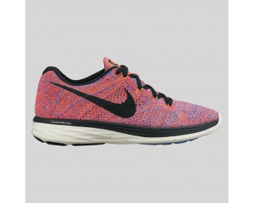 Damen & Herren - Nike Wmns Flyknit Lunar3 Hyper Orange Racer Blau