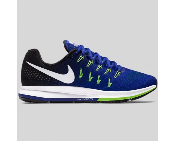 Damen & Herren - Nike Air Zoom Pegasus 33 Concord Weiß Schwarz Elektrisch Grün