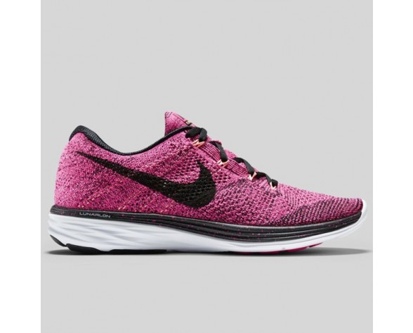 Damen & Herren - Nike Wmns Flyknit Lunar3 Pink Foil Schwarz