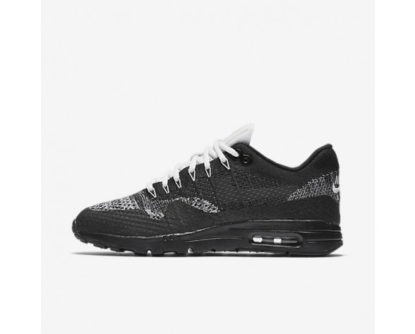 Nike Air Max 1 Ultra Flyknit Sneaker - Schwarz/Weiß/Metallisches Silber/Anthrazit