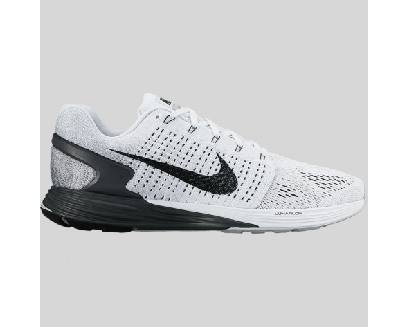 Damen & Herren - Nike Lunarglide 7 Weiß Anthracite Cool Grau