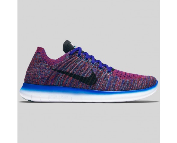 Damen & Herren - Nike Free RN Flyknit Concord Schwarz Gamma Blau