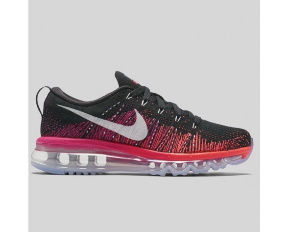 Damen & Herren - Nike Wmns Flyknit Max Schwarz Pink Foil Hyper Orange