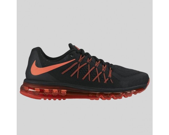Damen & Herren - Nike Air Max 2015 Schwarz Hell Karmesinrot