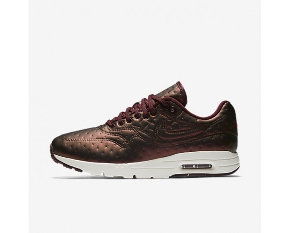 Nike Air Max 1 Ultra Premium Jacquard Trainer - Metallischer Mahagoni/Dunkles Cayenne/Elfenbein/Nacht Kastanienbraun