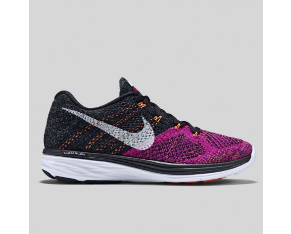 Damen & Herren - Nike Wmns Flyknit Lunar3 Schwarz Fuchsia Flash