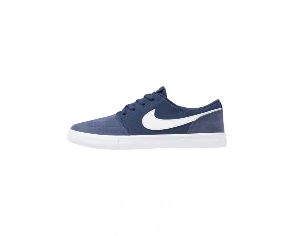 Nike Sb Solarsoft Portmore Ii Schuhe Low NIKh8b2-Blau