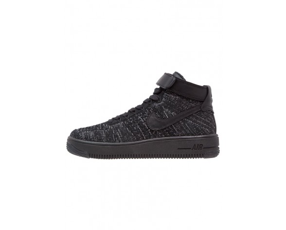 Nike Air Force 1 Flyknit Schuhe High NIKen06-Schwarz