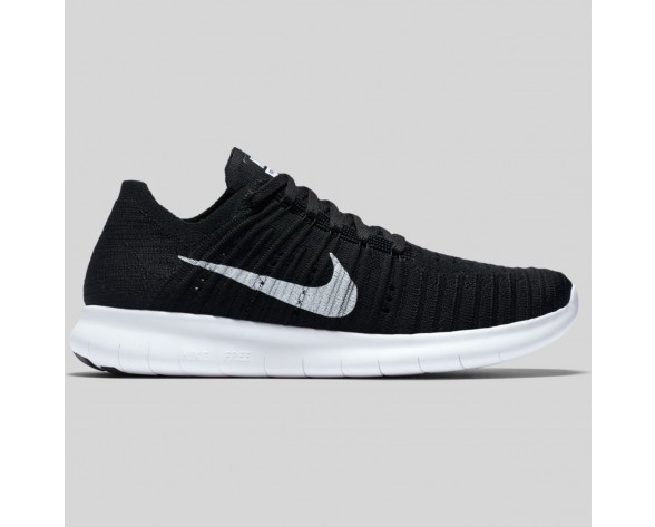Damen & Herren - Nike Wmns Free RN Flyknit Schwarz Weiß