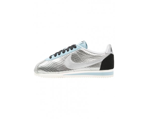 Nike Classic Cortez Leather Prem Schuhe Low NIKx96a-Silver