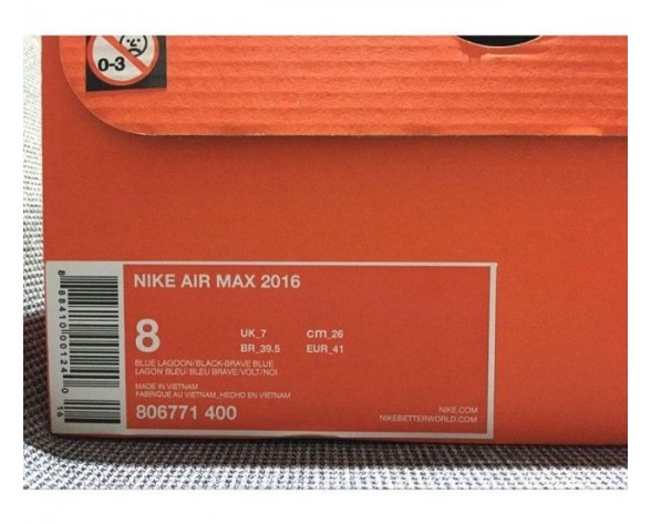 Nike Air Max 2016 Fitnessschuhe-Herren