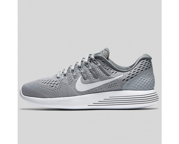 Damen & Herren - Nike Wmns Lunarglide 8 Wolf Grau Weiß Cool Grau