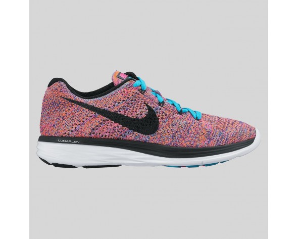 Damen & Herren - Nike Wmns Flyknit Lunar3 Total Karmesinrot Concord Gamma Blau
