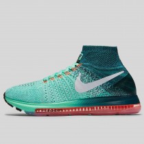 Damen & Herren - Nike Wmns Zoom All Out Flyknit Grün Glühen Weiß Mitternacht Turquoise
