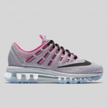 Damen & Herren - Nike Air Max 2016 (GS) Wolf Grau Schwarz Hyper Pink