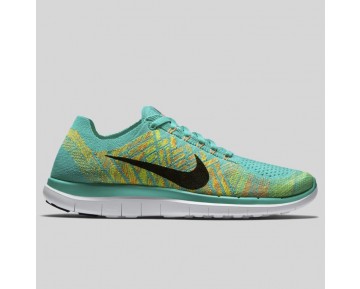 Damen & Herren - Nike Free 4.0 Flyknit Hyper Jade Elektrisch Grün