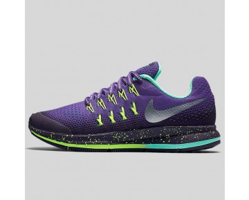 Damen & Herren - Nike Zoom Pegasus 33 Shield (GS) Dunkel Iris Metallisch Silber