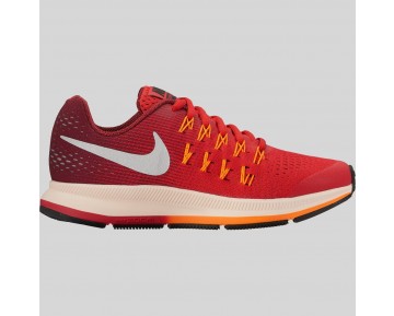 Damen & Herren - Nike Zoom Pegasus 33 (GS) Universität Rote Metallisch Silber