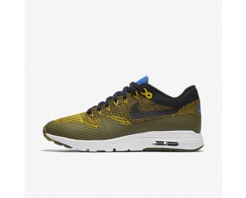 Nike Air Max 1 Ultra Flyknit Trainer - Olive/Spiel Royal/Heller Zitrone/Schwarz