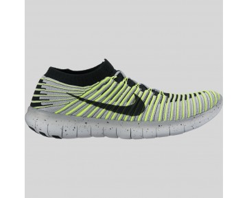 Damen & Herren - Nike Free RN Motion Flyknit Wolf Grau Schwarz Volt Cool Grau