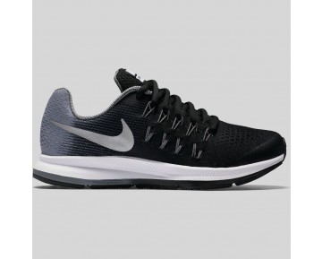 Damen & Herren - Nike Zoom Pegasus 33 (GS) Schwarz Metallisch Silber Cool Grau