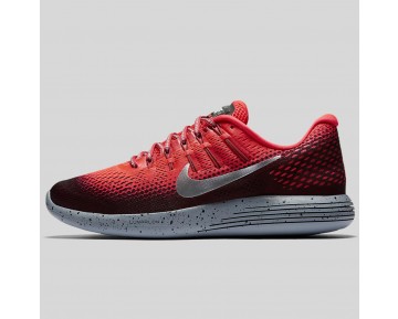 Damen & Herren - Nike Lunarglide 8 Shield Hell Karmesinrot Metallisch Silber
