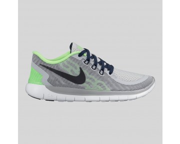 Damen & Herren - Nike Free 5.0 (GS) Wolf Grau Obsidian Voltage Grün
