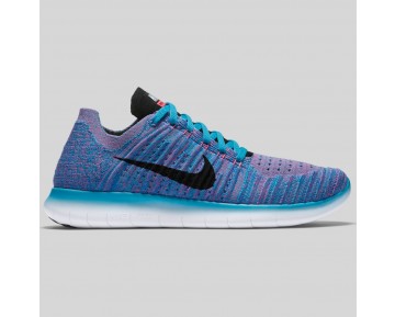 Damen & Herren - Nike Wmns Free RN Flyknit Gamma Blau Schwarz Pink Blast