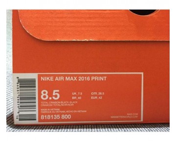 Nike Air Max 2016 Print Fitnessschuhe-Herren