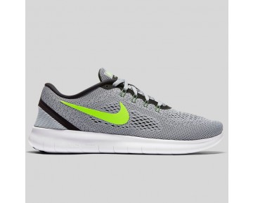 Damen & Herren - Nike Free RN Rein Platinum Elektrisch Grün Weiß