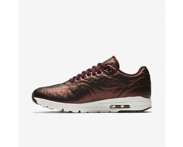 Nike Air Max 1 Ultra Premium Jacquard Trainer - Metallischer Mahagoni/Dunkles Cayenne/Elfenbein/Nacht Kastanienbraun