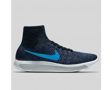 Damen & Herren - Nike Lunarepic Flyknit Schwarz Blau Glühen Star Blau