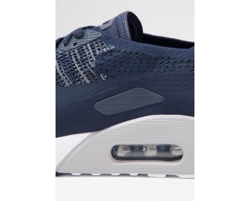 Nike Air Max 90 Ultra 2.0 Flyknit Schuhe Low NIKbzve-Blau