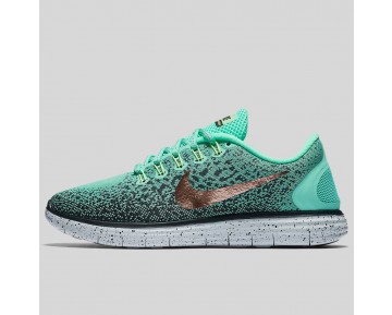 Damen & Herren - Nike Wmns Free RN Distance Shield Grün Glühen Metallisch Rote Bronze Hasta Seaweed