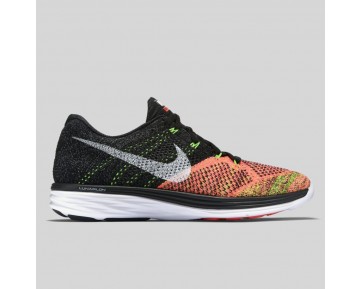 Damen & Herren - Nike Flyknit Lunar3 Schwarz Hot Lava