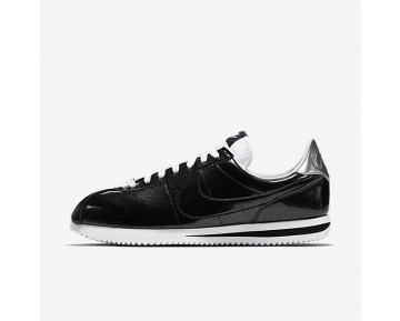 Nike Cortez Basic Premium QS Sneaker - Schwarz/Weiß/Metallisches Silber