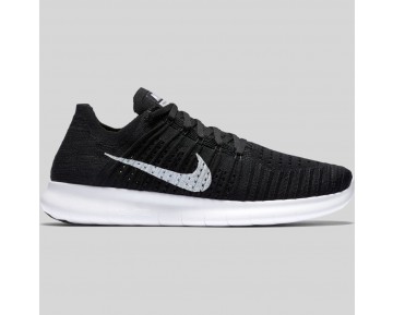 Damen & Herren - Nike Free RN Flyknit Schwarz Weiß