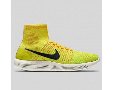 Damen & Herren - Nike Lunarepic Flyknit Gelb Strike Schwarz Hyper Orange