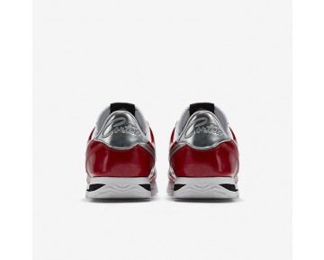 Nike Cortez Basic Premium QS Schuhe - Turnhalle Rot/Weiß/Metallisches Silber