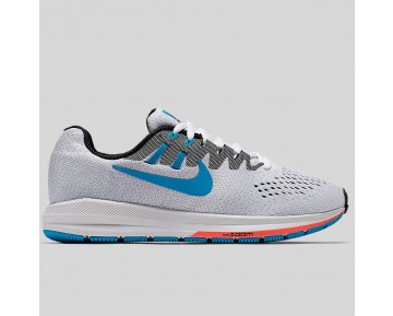 Damen & Herren - Nike Wmns Air Zoom Structure 20 ANN Weiß Blau Lagune Hot Lava